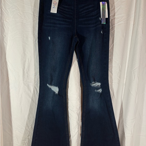 Tinseltown Denim - Tinseltown Dark Blue Flare Jeans